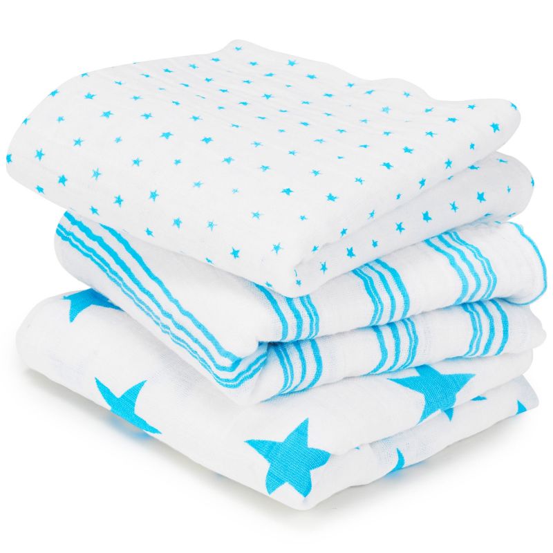 Lot de 3 langes Musy fluo bleu (70 x 70 cm) aden + anais