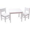 Ma table en bois blanche (60 x 60 cm)  par Pioupiou et Merveilles