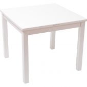 Ma table en bois blanche (60 x 60 cm)