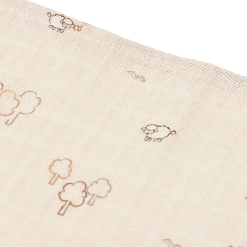 Lot de 3 langes en gaze de coton Woolly (70 x 70 cm) Jollein Produit 4