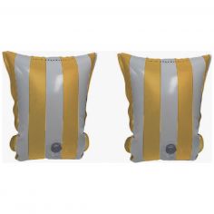 Brassards de natation Rayé blanc et jaune (2-6 ans) - Swim Essentials