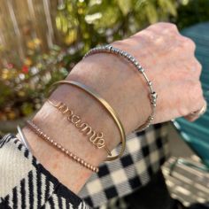 Jonc Mamie S (goldfilled jaune 14 carats)