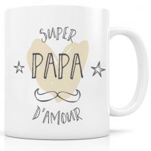Mug céramique Super Papa d'amour  par Signature Label Tour