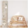 Toise en bois Lapin doudou sauge personnalisable Charlie et Suzie Ambiance 2