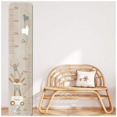 Toise en bois Lapin doudou sauge personnalisable