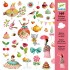 Autocollants Le goûter des princesses - Djeco Autocollants Le goûter des princesses - Djeco