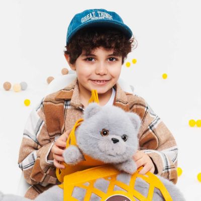 Milo le chat gris (35 cm)