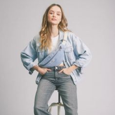 Sac banane Olivia Denim Bleu