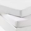 Lot de 2 draps housses en jersey Blanc (70 x 140 cm) Mon P'tit Dodo Produit 2