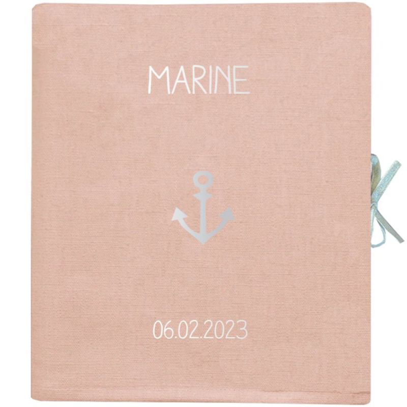 Livre de naissance rose poudré 88 pages (personnalisable) Les Griottes Produit 1 grande taille