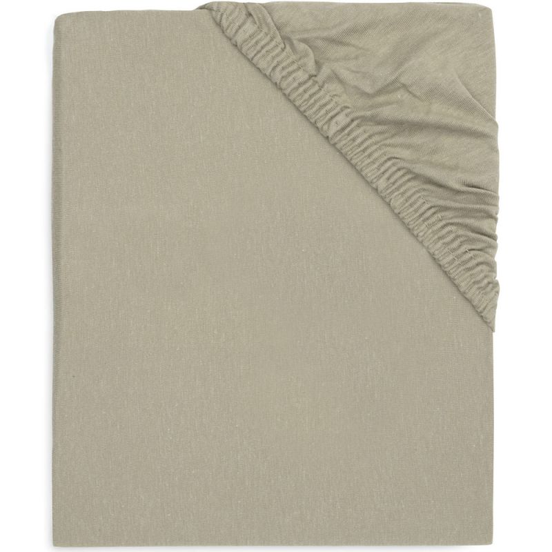 Drap housse en jersey Olive Green (40 x 80 cm) Jollein Produit 1 grande taille