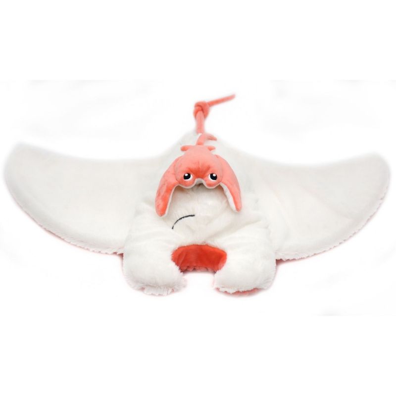 Peluche géante Mantalou la raie manta et son bébé Corail (67 cm) Les Déglingos Produit 4