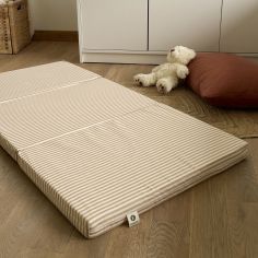 Matelas de voyage pliant rayé Ambre (60 x 120 cm)