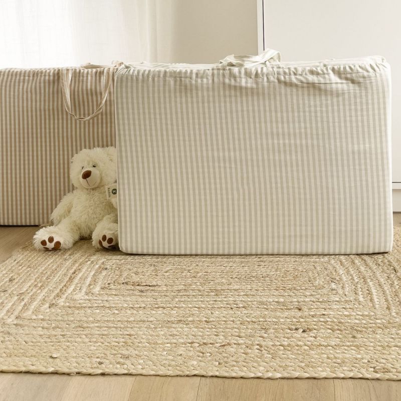 Matelas de voyage pliant rayé Ambre (60 x 120 cm) Kadolis Ambiance 5