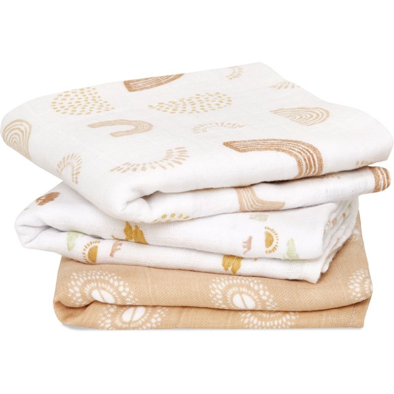 Lot de 3 langes en coton Keep Rising (70 x 70 cm) aden + anais