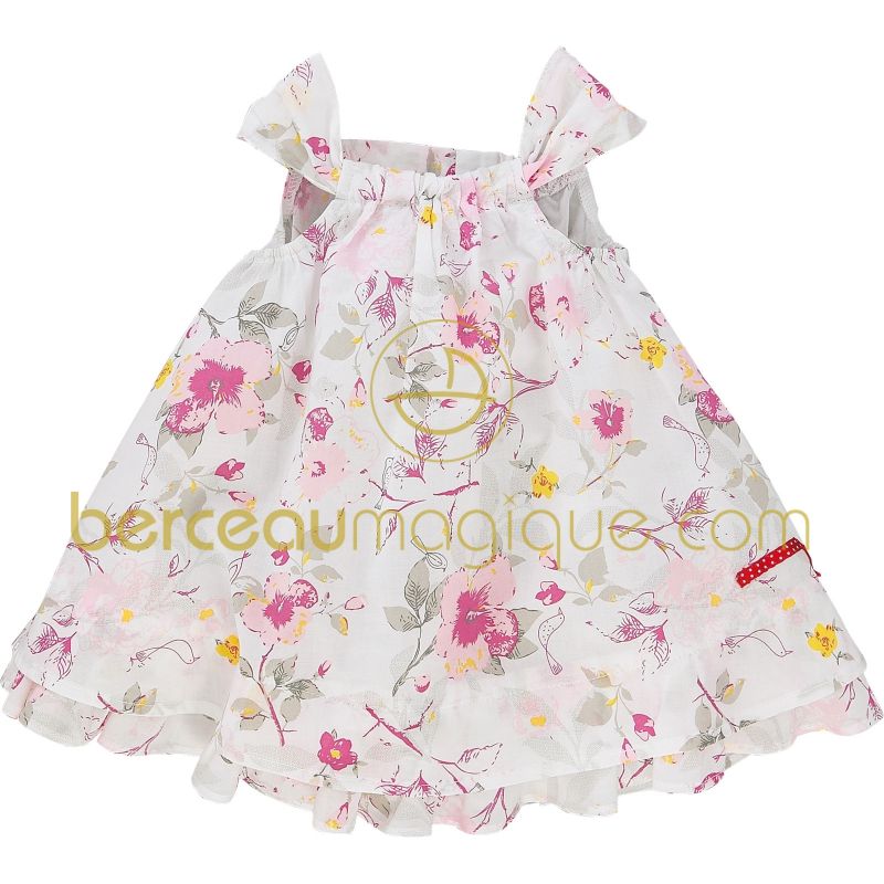 Robe sans manches Aquarelle rose Sucre d'orge