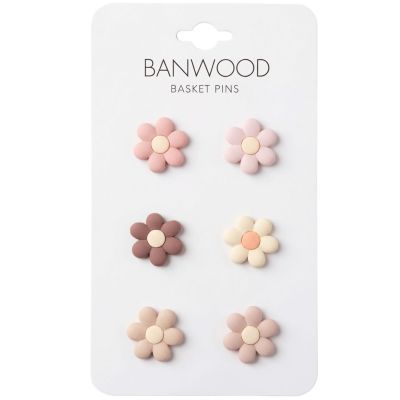 Pins pour panier de vélo Fleurs Banwood