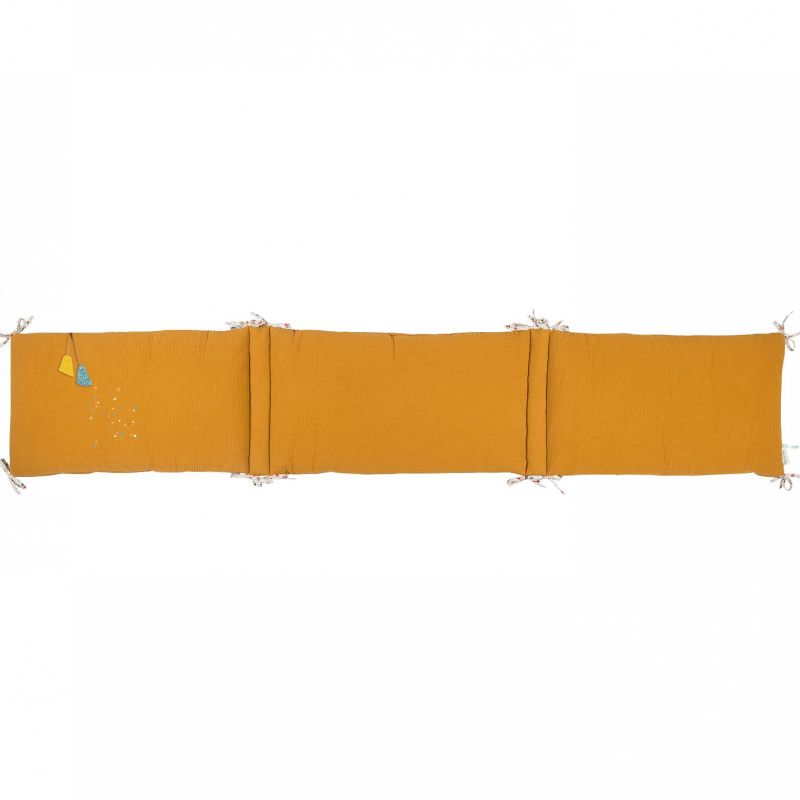 Tour de lit ocre Les jolis trop beaux (pour lits 60 x 120 cm) Moulin Roty