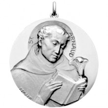 Médaille Saint Arnaud (or blanc 750°)  par Becker