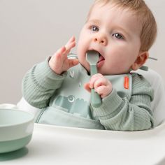 Lot de 3 cuillères bébé Easy-grip sable