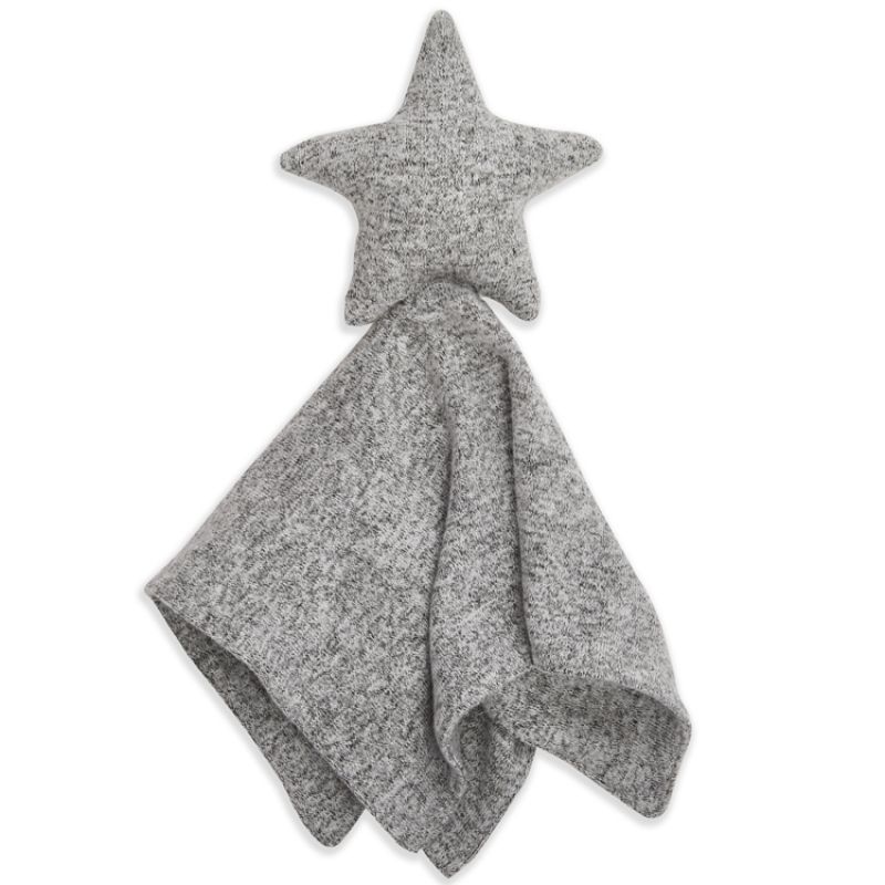 Doudou plat en maille Star lovely heather grey aden + anais