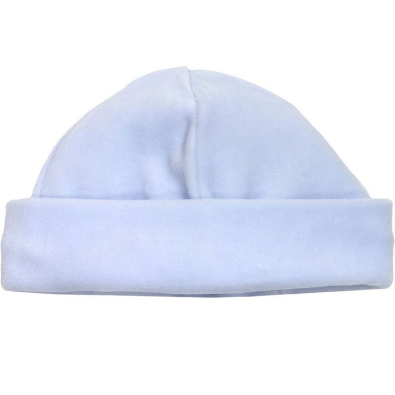 Bonnet de velours Liso bleu (taille naissance) Cambrass