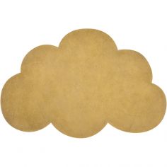 Tapis nuage en coton jaune moutarde (67 x 100 cm)