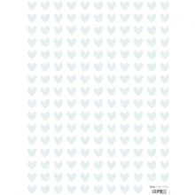 Planche de stickers de coeurs bleus (18 x 24 cm)  par Lilipinso