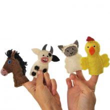 Marionnettes à doigt animaux de la ferme  par Papoose