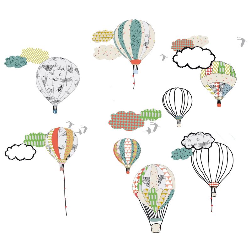 Stickers muraux montgolfières Mimi'lou