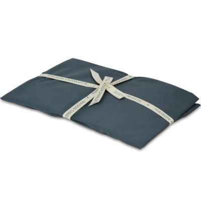 Drap housse en coton bio bleu Prestige blue (60 x 120 cm) Maison Charlotte