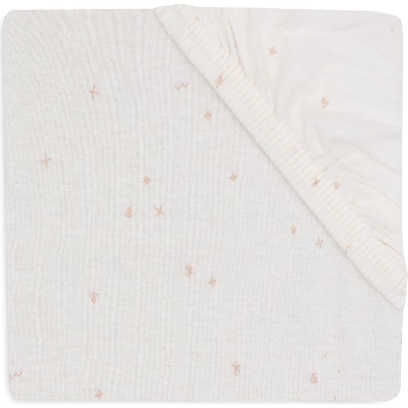 Drap housse en jersey Twinkling Wild Rose (70 x 140 cm) Jollein Produit 1 grande taille