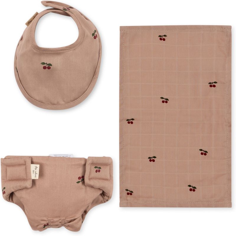 Set nurserie pour poupée Cherry Blush Konges Slojd Produit 1 grande taille