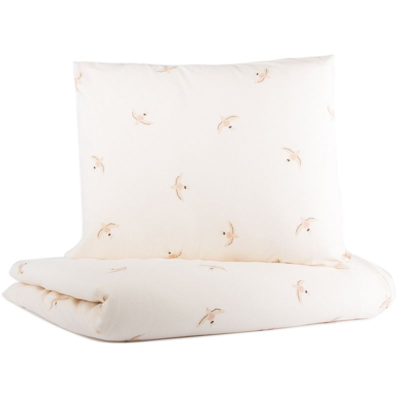 Housse de couette + taie d'oreiller Himalaya Haiku birds (150 x 100 cm) Nobodinoz