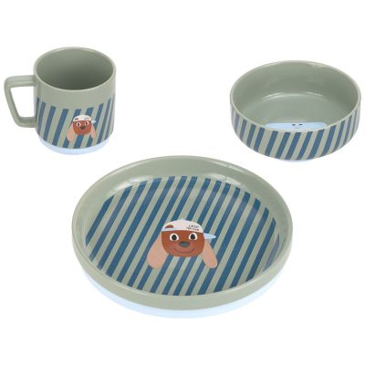 Coffret repas en porcelaine Tiny Team Chien