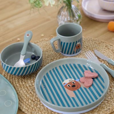 Coffret repas en porcelaine Tiny Team Chien