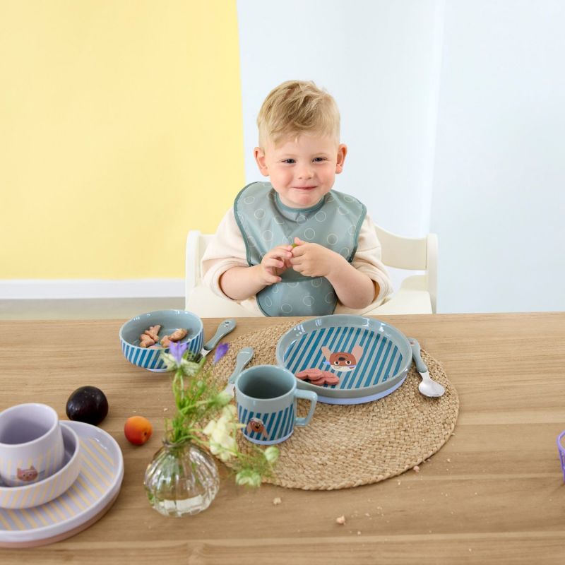 Coffret repas en porcelaine Tiny Team Chien Lässig Ambiance 4