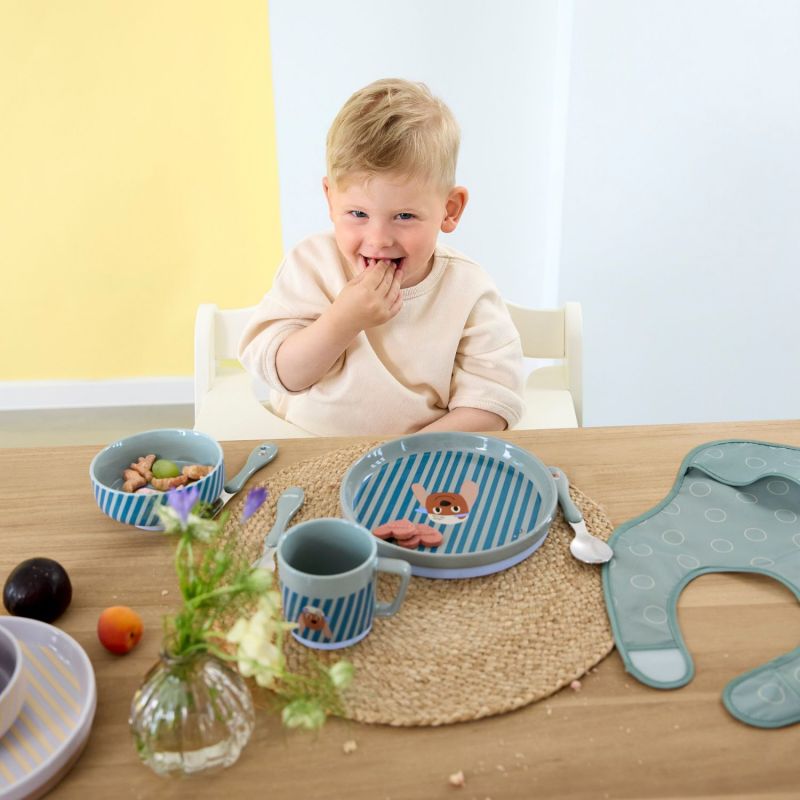 Coffret repas en porcelaine Tiny Team Chien Lässig Ambiance 5