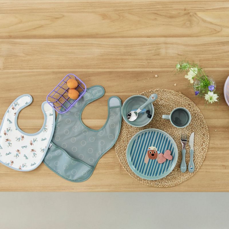 Coffret repas en porcelaine Tiny Team Chien Lässig Ambiance 9