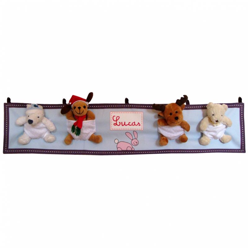 Range-doudous bleu ciel (personnalisable) Les Griottes