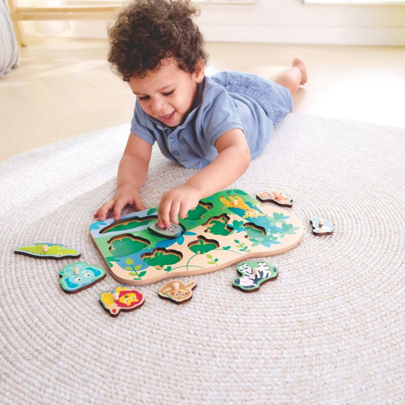 Puzzle à boutons jungle Hape Ambiance 2