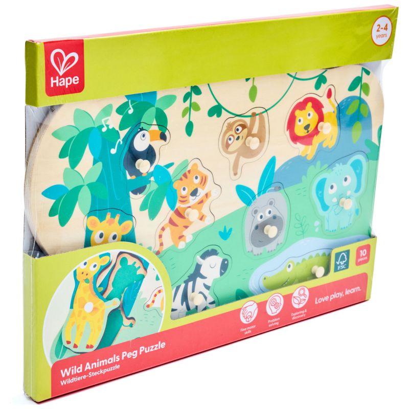 Puzzle à boutons jungle Hape Packaging 4