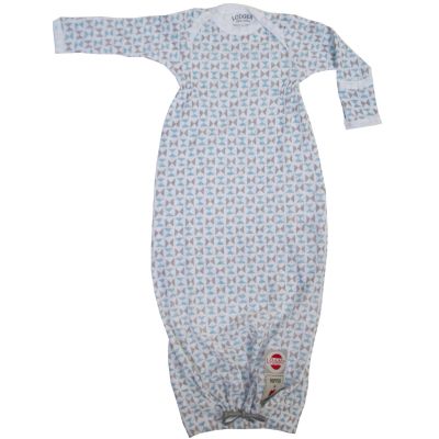 Gigoteuse légère manches longues Scandinavian noeud bleu et gris TOG 0.5 (63 cm) Lodger