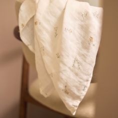 Lot de 2 maxi-langes en coton Lovely Birds (115 x 115 cm)