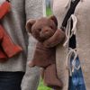 Sac bandoulière Doudou Ours marron glacé (30 cm) Doudou et Compagnie Ambiance 2