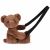 Variation Marron du produit Sac bandoulière Doudou Ours marron glacé (30 cm) de la marque Doudou et Compagnie