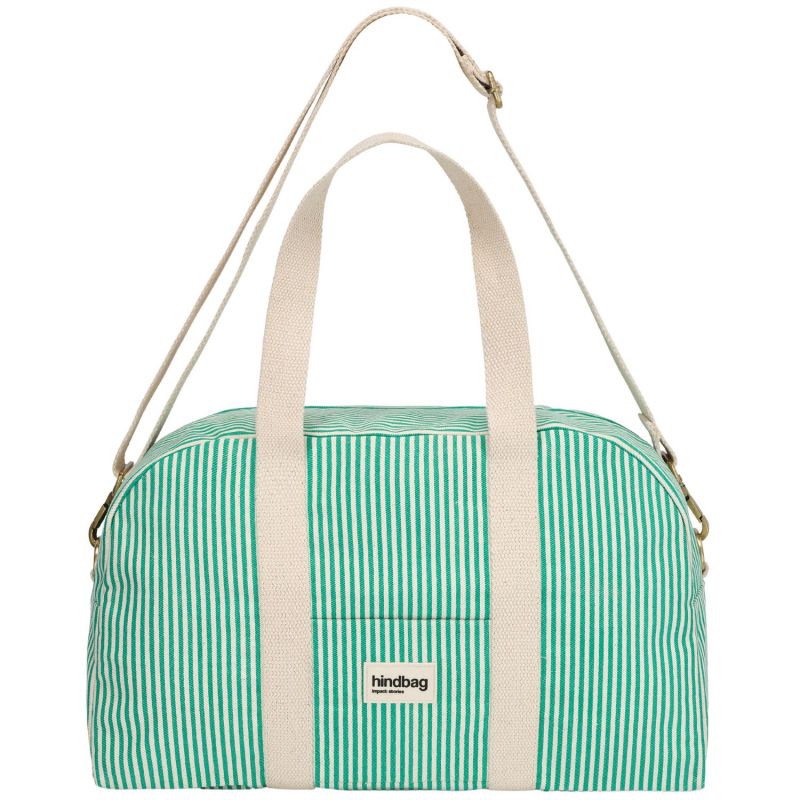 Sac à langer Charlie Rayures Fines Vert Hindbag Produit 2