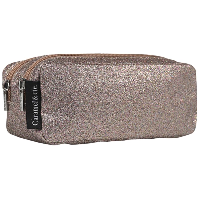 Trousse scolaire double Cooper Glitter Caramel & Cie Produit 1