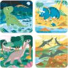 Malette de 4 petits puzzles Dinosaures (6 à 16 pièces)  par Janod 