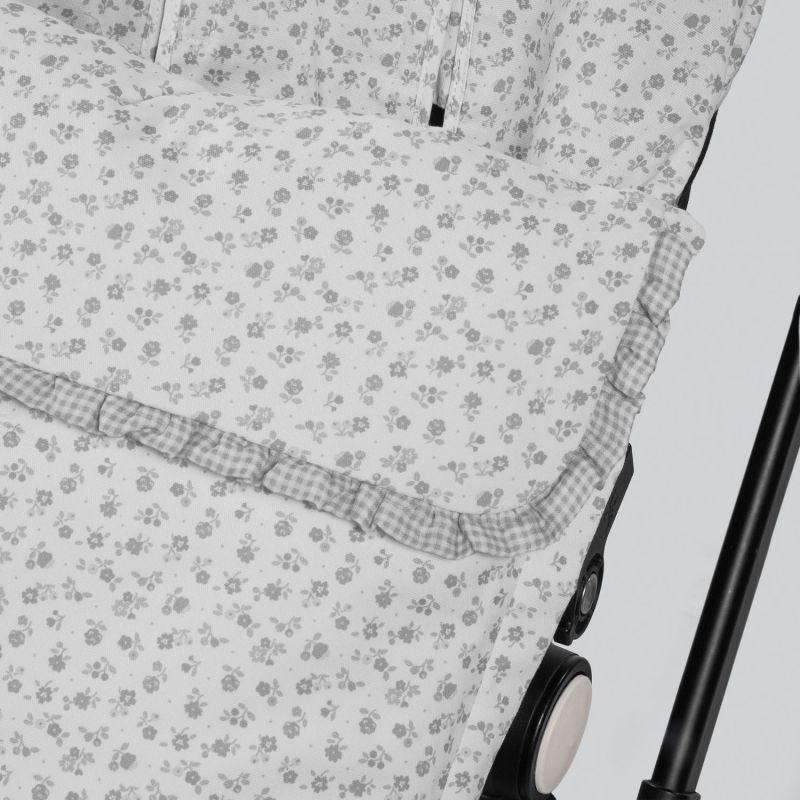 Chancelière mi-saison Little Bloom Fleurs Gris (TOG 2,5) Pasito a pasito Produit 6